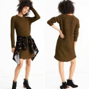 NWT Madewell Curved Hem Sweater Dress | M